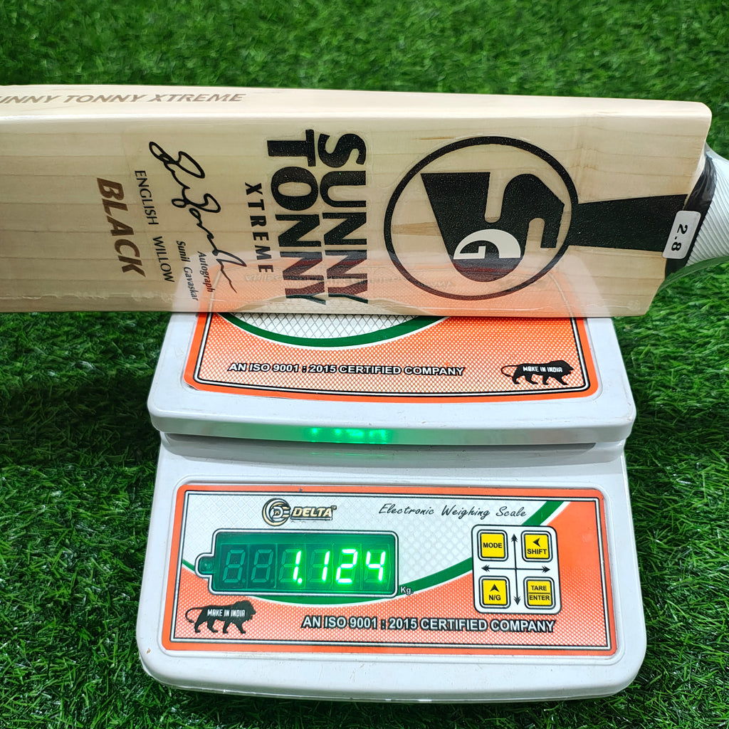 SG Sunny Tunny Xtreme Black English Willow Cricket Bat | 1124g