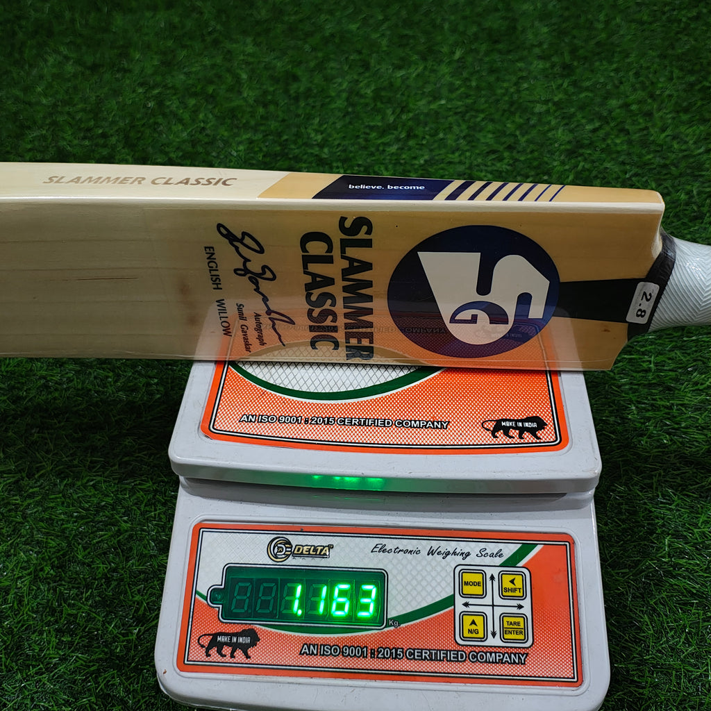 SG Slammar Classic English Willow Cricket Bat | 1153g