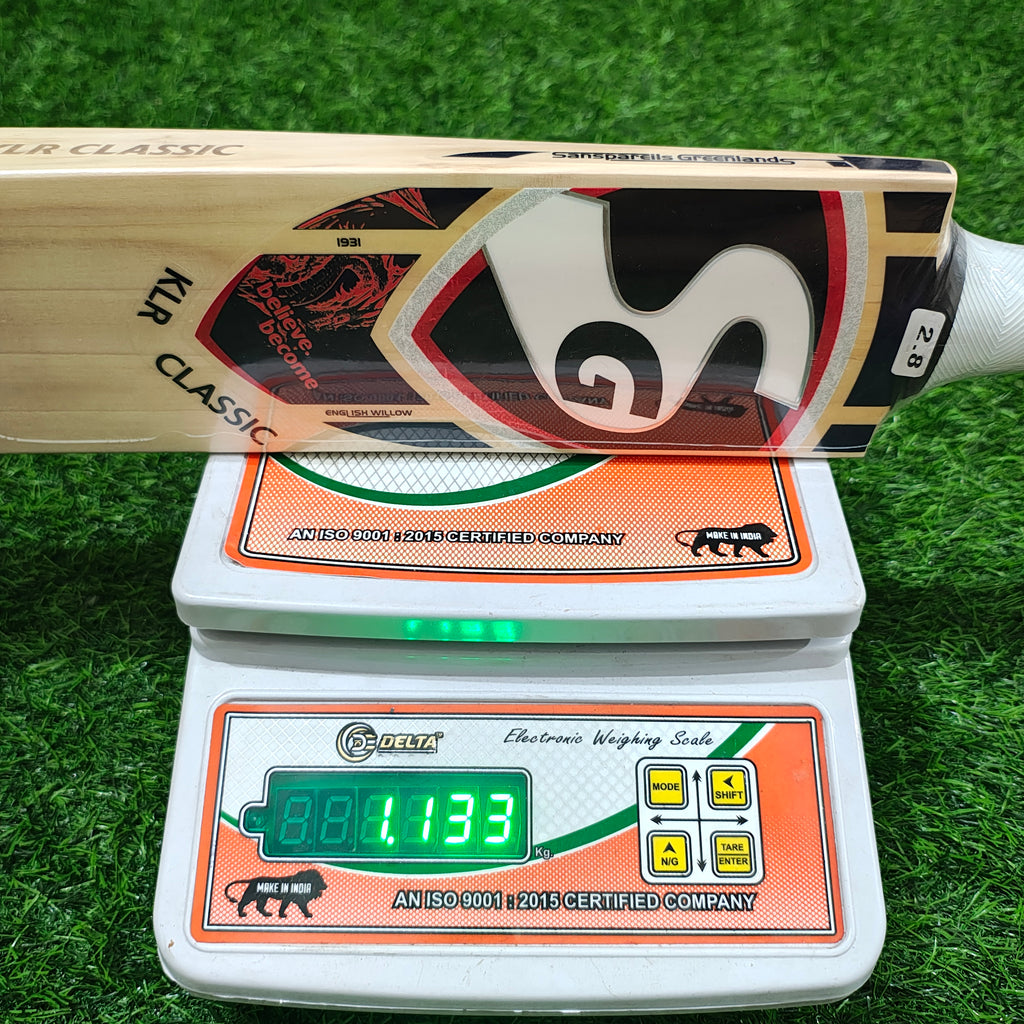 SG KLR Classic English Willow Cricket Bat | 1123g