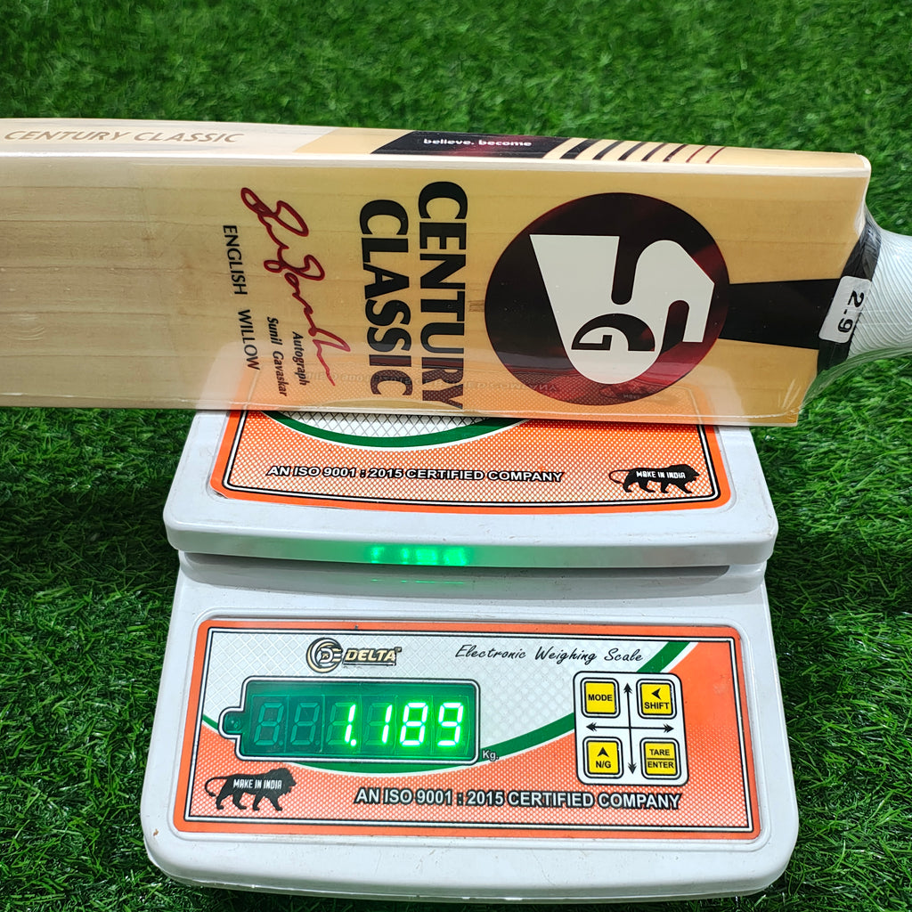 SG Century Classic  English Willow Cricket Bat | 1177g