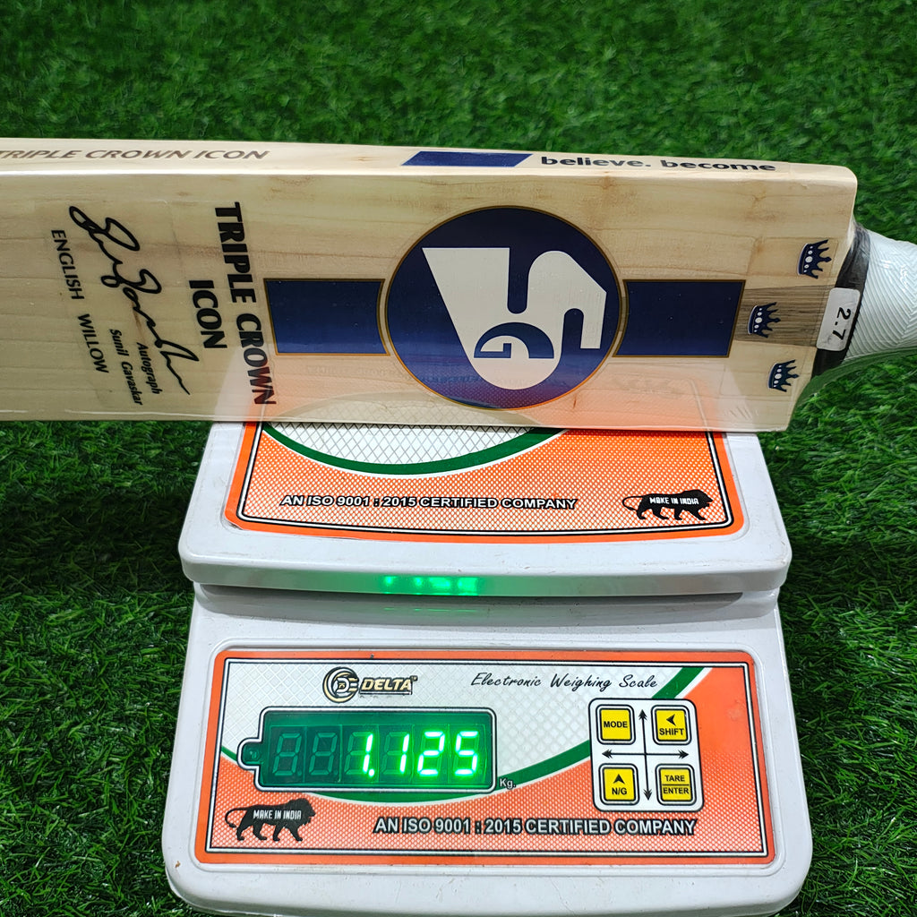 SG Triple Crown Icon English Willow Cricket Bat | 1115g