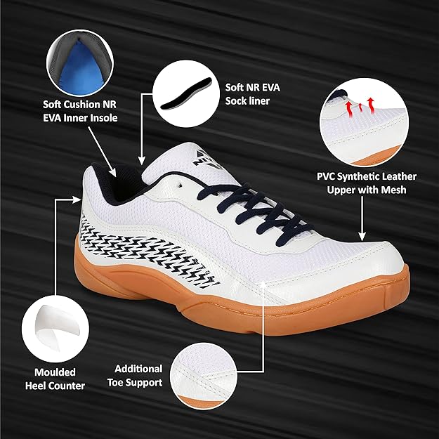 Nivia Flash 2.0 Badminton Shoes | Top Sports Shoe for Pickleball, Padel, and All Court Games