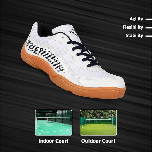 Nivia Flash 2.0 Badminton Shoes | Top Sports Shoe for Pickleball, Padel, and All Court Games